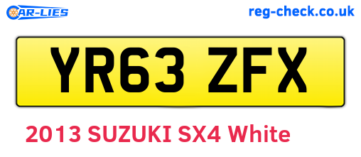 YR63ZFX are the vehicle registration plates.