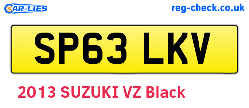 SP63LKV are the vehicle registration plates.