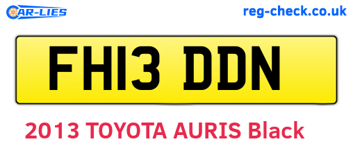 FH13DDN are the vehicle registration plates.