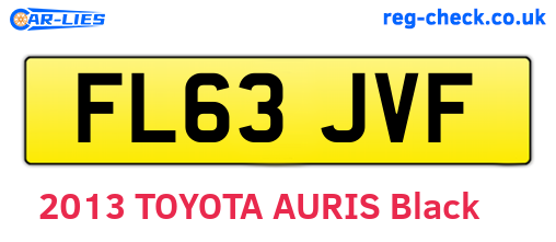 FL63JVF are the vehicle registration plates.