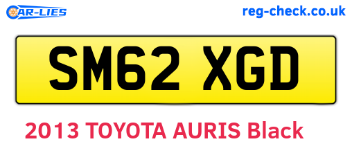 SM62XGD are the vehicle registration plates.