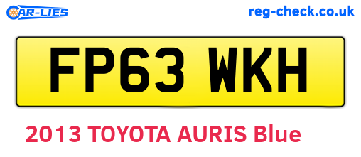 FP63WKH are the vehicle registration plates.