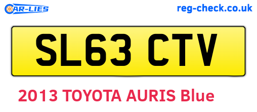 SL63CTV are the vehicle registration plates.
