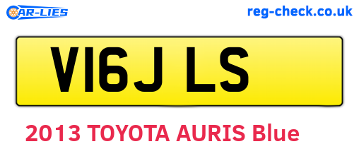 V16JLS are the vehicle registration plates.