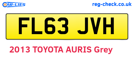 FL63JVH are the vehicle registration plates.