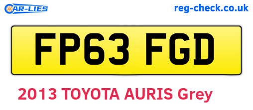 FP63FGD are the vehicle registration plates.