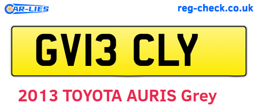 GV13CLY are the vehicle registration plates.