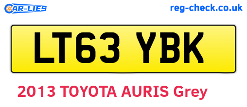 LT63YBK are the vehicle registration plates.
