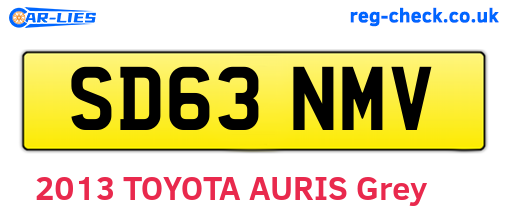 SD63NMV are the vehicle registration plates.