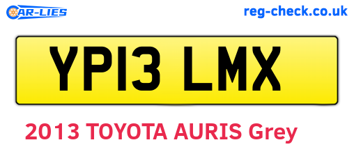 YP13LMX are the vehicle registration plates.