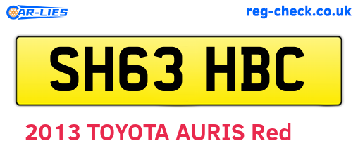 SH63HBC are the vehicle registration plates.