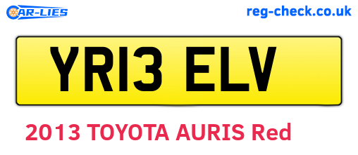 YR13ELV are the vehicle registration plates.