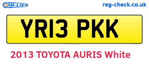 YR13PKK are the vehicle registration plates.