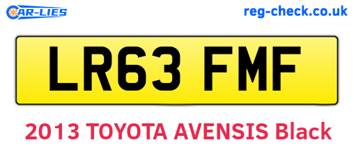 LR63FMF are the vehicle registration plates.