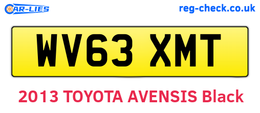 WV63XMT are the vehicle registration plates.