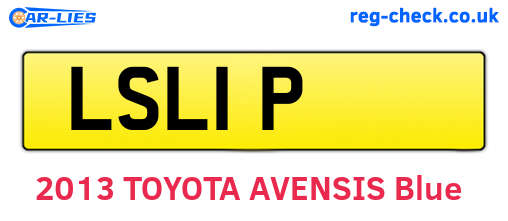 LSL1P are the vehicle registration plates.