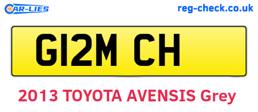 G12MCH are the vehicle registration plates.