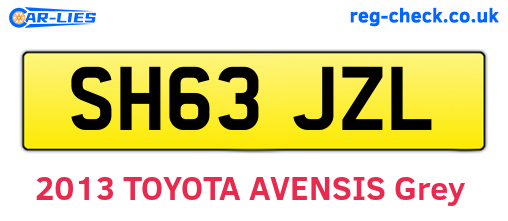 SH63JZL are the vehicle registration plates.