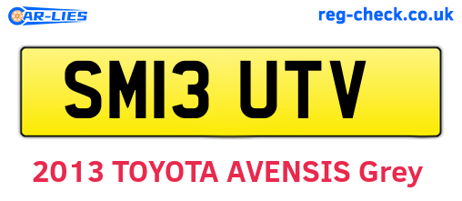 SM13UTV are the vehicle registration plates.