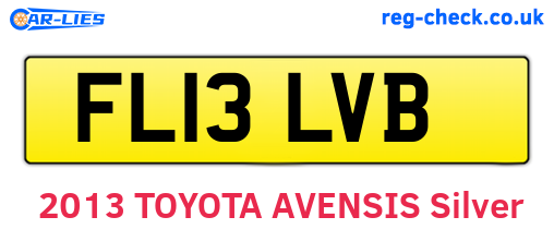 FL13LVB are the vehicle registration plates.