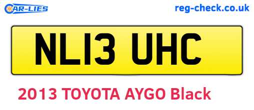 NL13UHC are the vehicle registration plates.