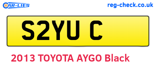 S2YUC are the vehicle registration plates.