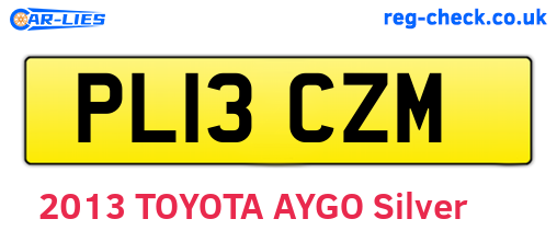 PL13CZM are the vehicle registration plates.