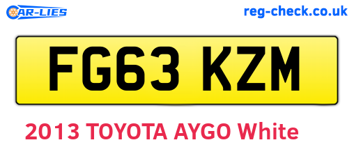 FG63KZM are the vehicle registration plates.