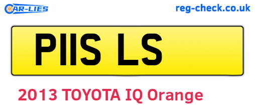 P11SLS are the vehicle registration plates.