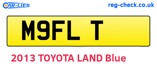 M9FLT are the vehicle registration plates.