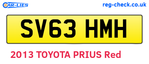 SV63HMH are the vehicle registration plates.