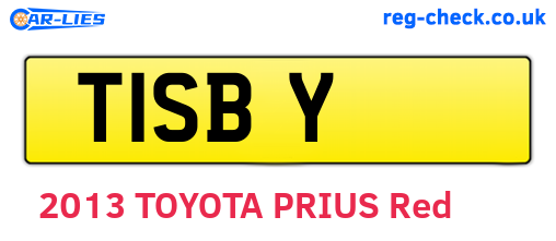 T1SBY are the vehicle registration plates.