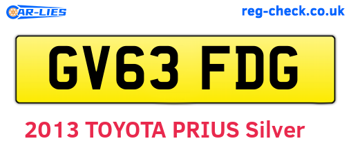 GV63FDG are the vehicle registration plates.
