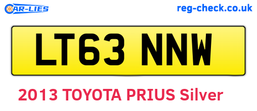 LT63NNW are the vehicle registration plates.