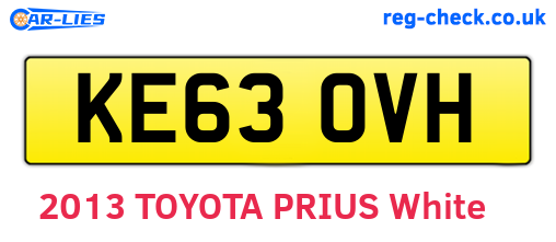 KE63OVH are the vehicle registration plates.