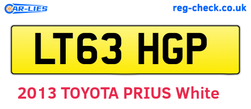 LT63HGP are the vehicle registration plates.
