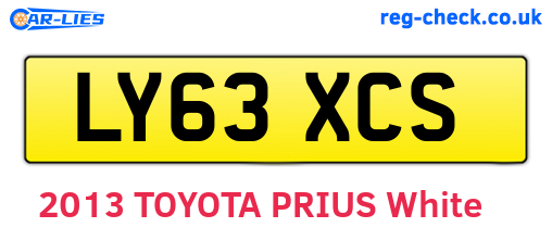 LY63XCS are the vehicle registration plates.