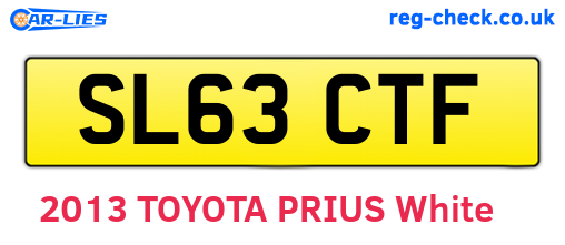 SL63CTF are the vehicle registration plates.