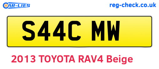 S44CMW are the vehicle registration plates.