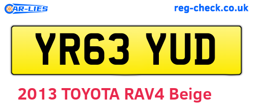 YR63YUD are the vehicle registration plates.