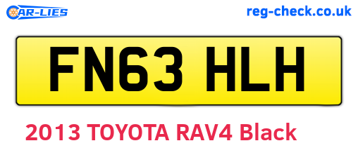 FN63HLH are the vehicle registration plates.