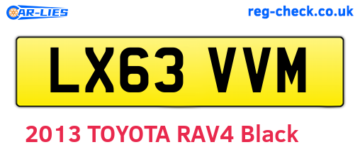 LX63VVM are the vehicle registration plates.