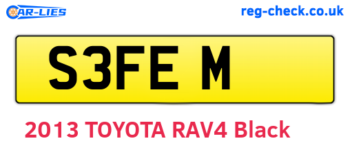 S3FEM are the vehicle registration plates.