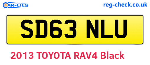 SD63NLU are the vehicle registration plates.