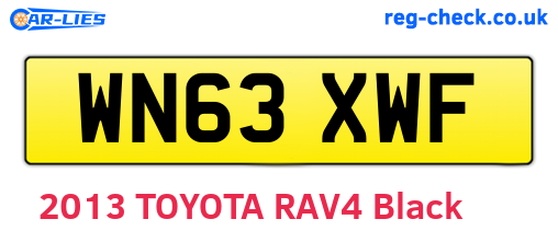WN63XWF are the vehicle registration plates.