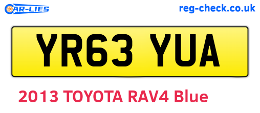 YR63YUA are the vehicle registration plates.