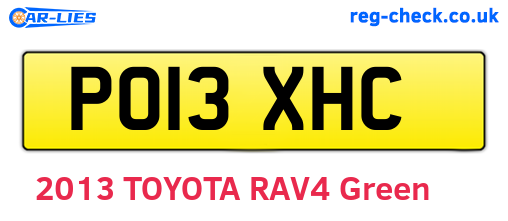PO13XHC are the vehicle registration plates.
