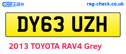 DY63UZH are the vehicle registration plates.