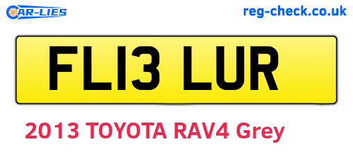 FL13LUR are the vehicle registration plates.