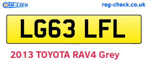 LG63LFL are the vehicle registration plates.
